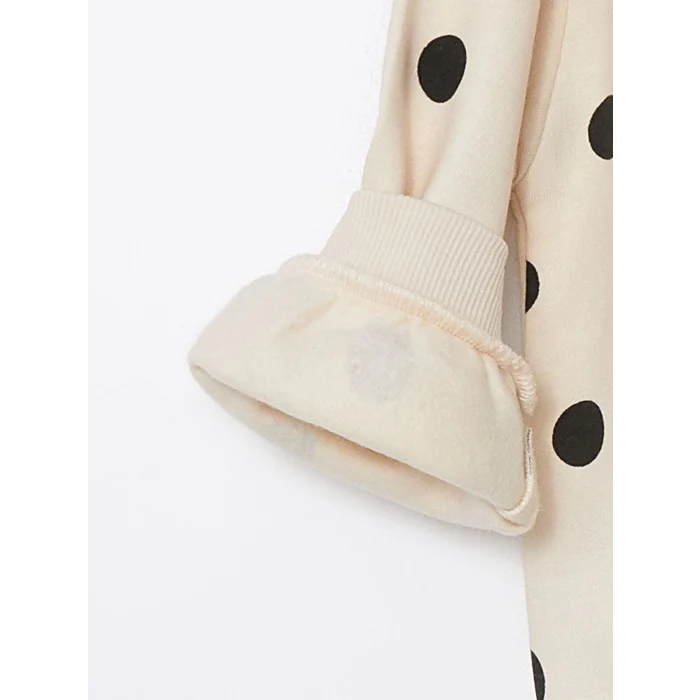 LCW Kids Kirmizi Bisiklet Yaka Uzun Kollu Baskılı Kız Çocuk Sweatshirt 2li