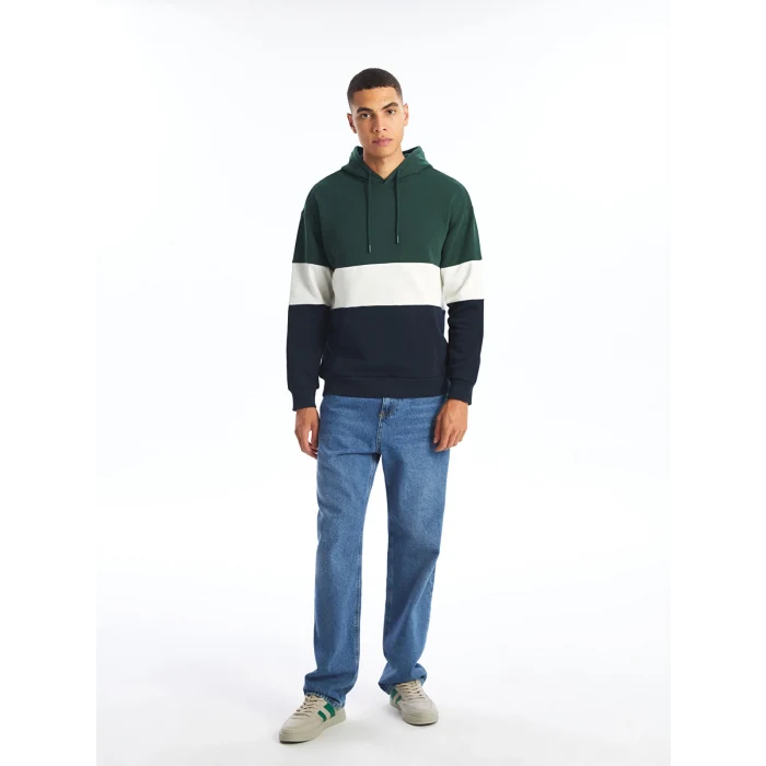 XSIDE Yeşil Uzun Kollu Erkek Kalın Hoodie