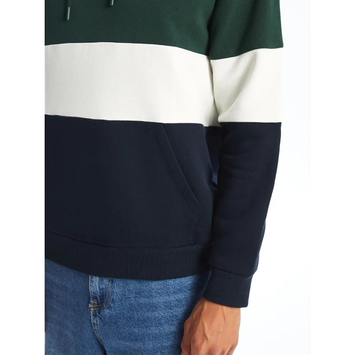 XSIDE Yeşil Uzun Kollu Erkek Kalın Hoodie