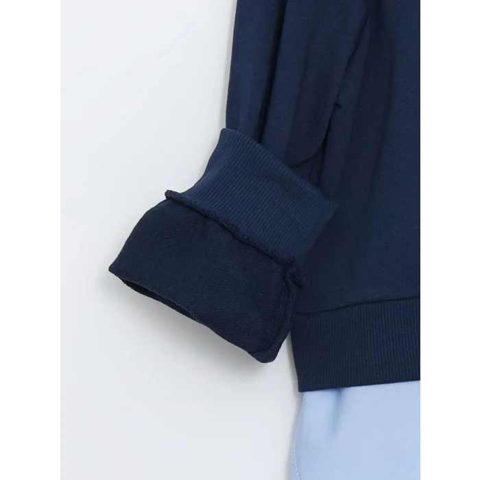 LCW Kids Lacivert Okulun En Havalısı Sweatshirt