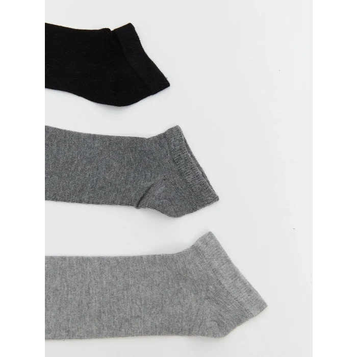 LCW DREAM Siyah Desenli Kadın Patik Çorap 5li