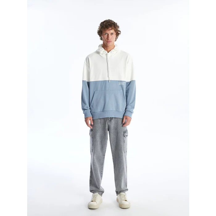 XSIDE Ekru Uzun Kollu Erkek Hoodie