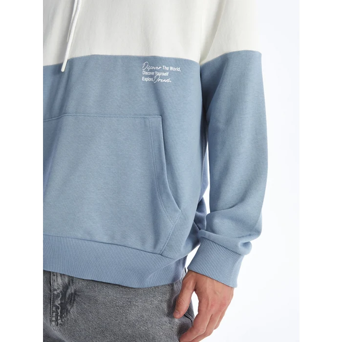 XSIDE Ekru Uzun Kollu Erkek Hoodie