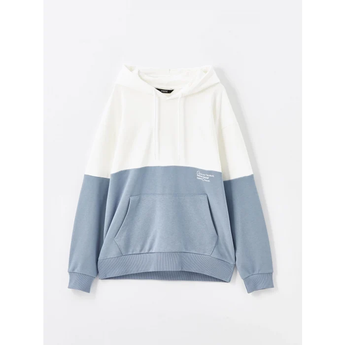 XSIDE Ekru Uzun Kollu Erkek Hoodie