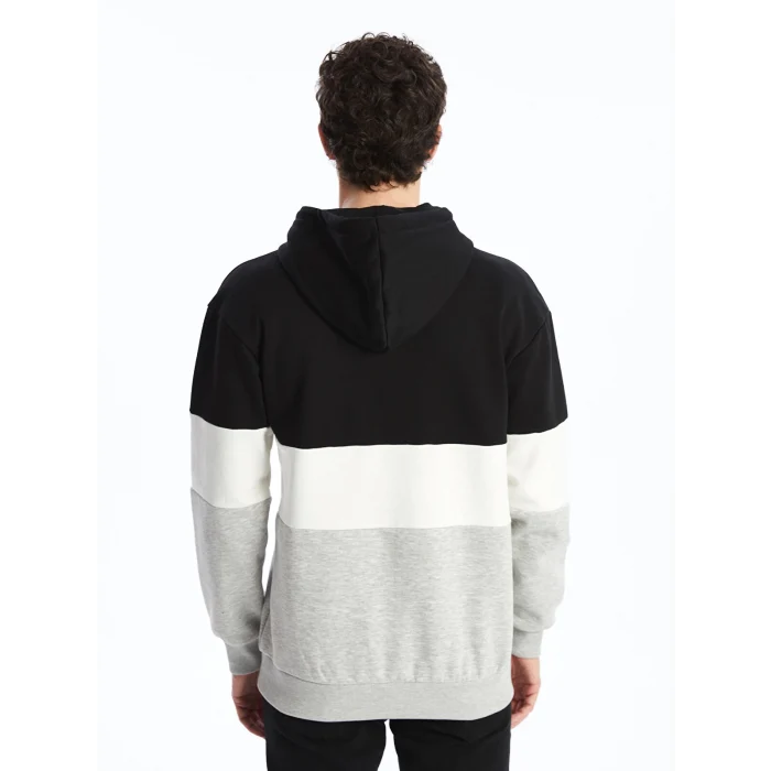 XSIDE Siyah Uzun Kollu Erkek Kalın Hoodie