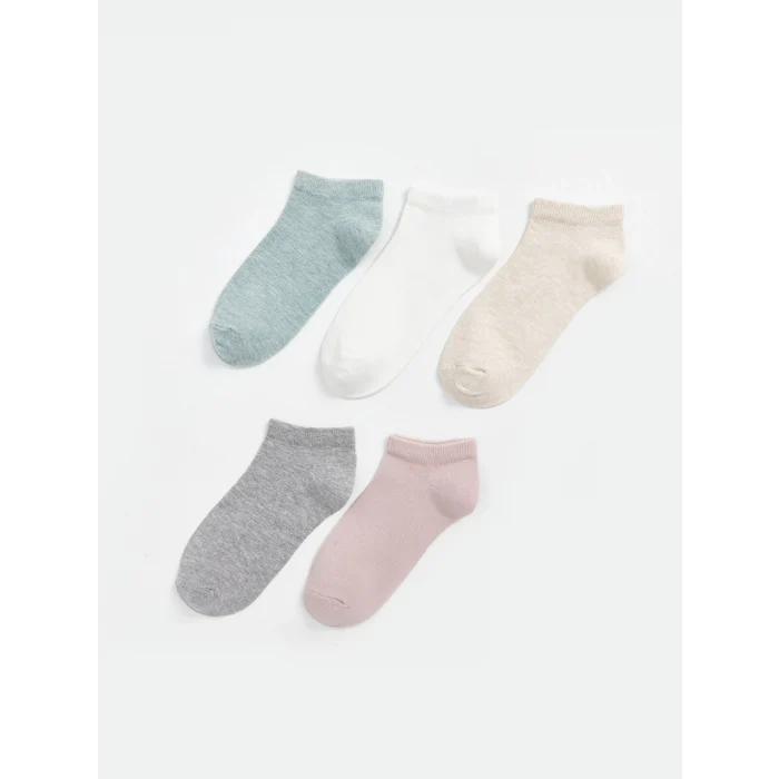 LCW DREAM Yeşil Kadın Düz Patik Çorap 5li