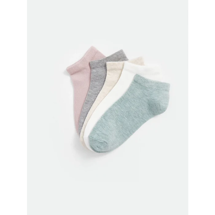 LCW DREAM Yeşil Kadın Düz Patik Çorap 5li