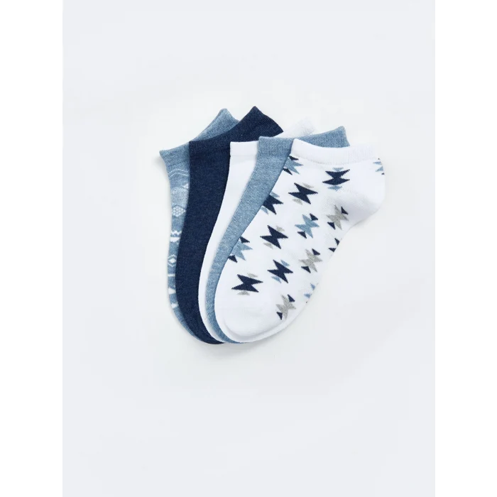 LCW DREAM Beyaz Desenli Kadın Patik Çorap 5li