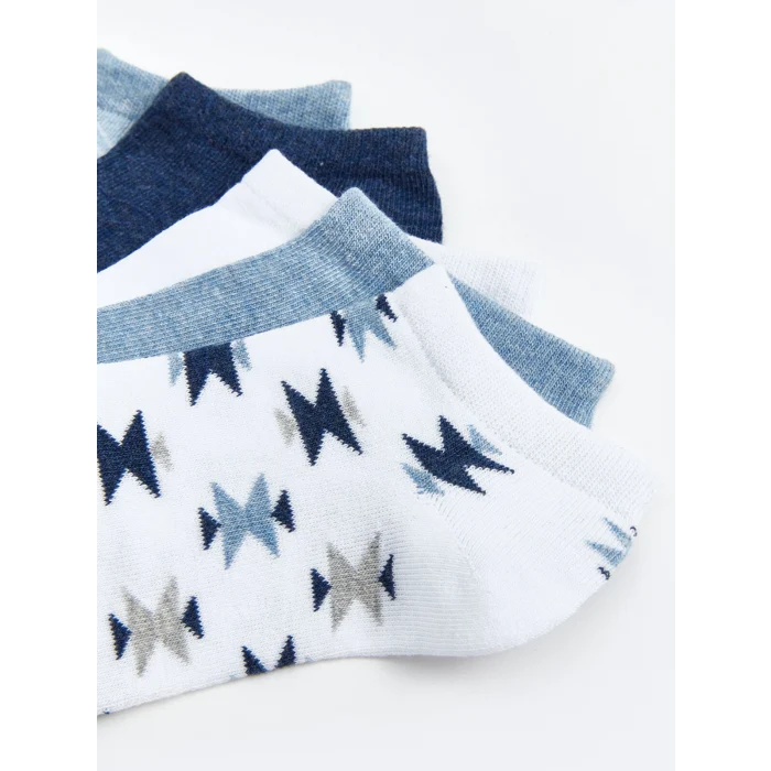 LCW DREAM Beyaz Desenli Kadın Patik Çorap 5li