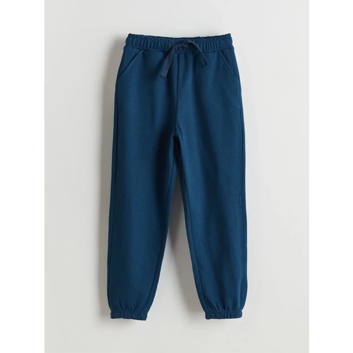 LCW Kids Indigo Beli Lastikli Erkek Çocuk Jogger Eşofman Alt