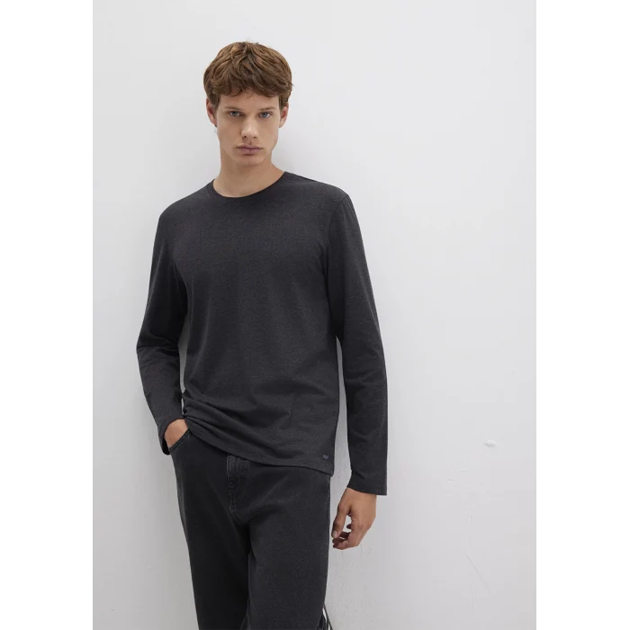 Mavi 062477-27310 Uzun Kollu Antrasit Basic Tişört