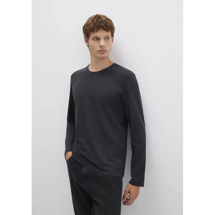 Mavi 062477-27310 Uzun Kollu Antrasit Basic Tişört
