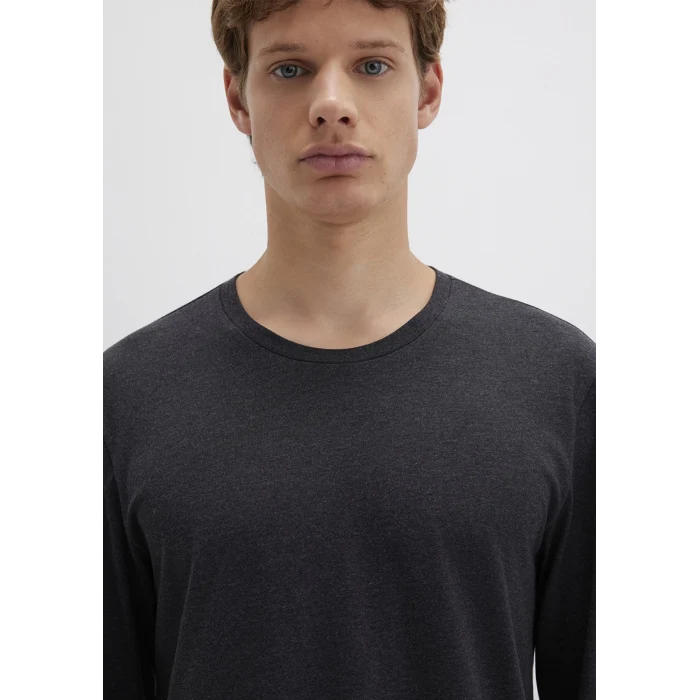 Mavi 062477-27310 Uzun Kollu Antrasit Basic Tişört