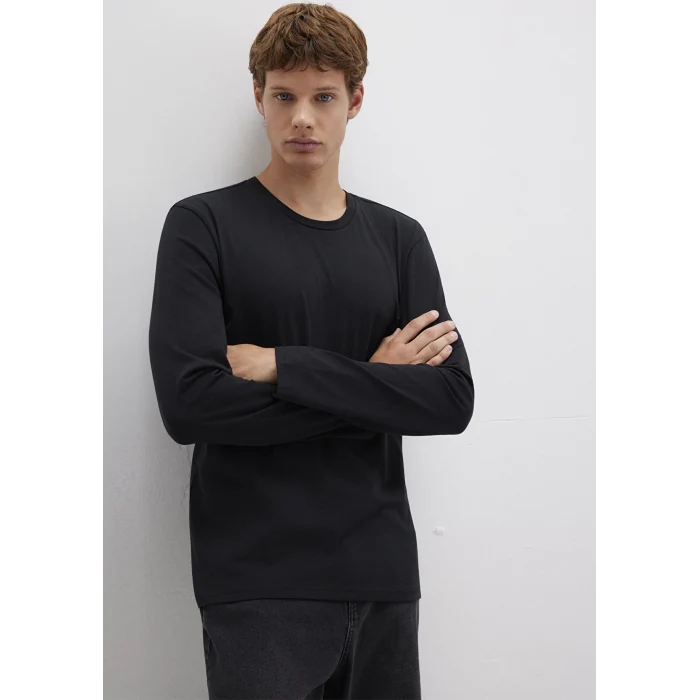 Mavi 062477-27062 Uzun Kollu Siyah Basic Tişört