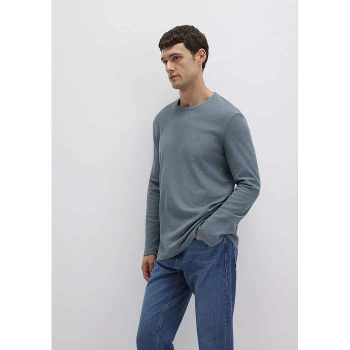 Mavi 065755-80889 Uzun Kollu Gri Basic Tişört