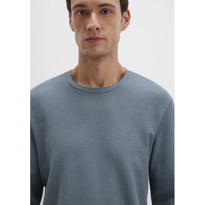 Mavi 065755-80889 Uzun Kollu Gri Basic Tişört