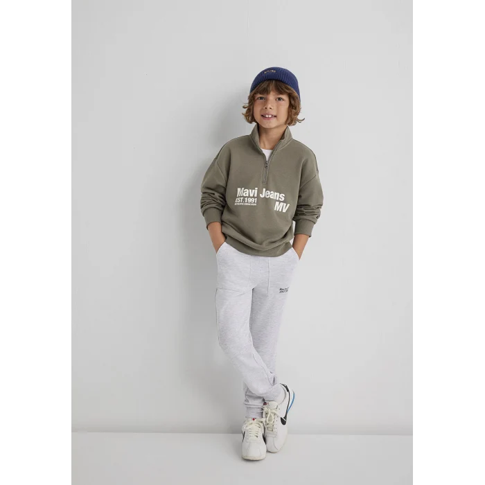 Mavi 6S10142-86961 Yarı Fermuarlı Haki Sweatshirt