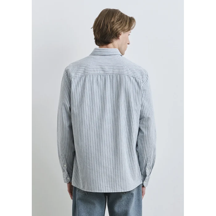 Mavi 0211696-90915 Çizgili Mavi Gömlek