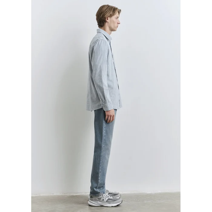Mavi 0211696-90915 Çizgili Mavi Gömlek