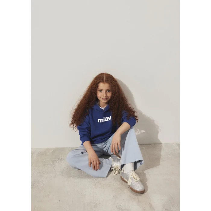 Mavi 6S10028-70722 Miav Baskılı Kapüşonlu Lacivert Çocuk Sweatshirt