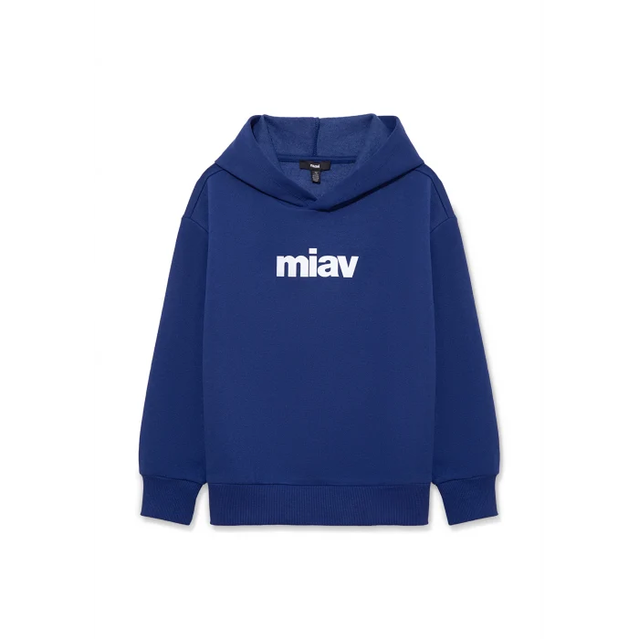 Mavi 6S10028-70722 Miav Baskılı Kapüşonlu Lacivert Çocuk Sweatshirt