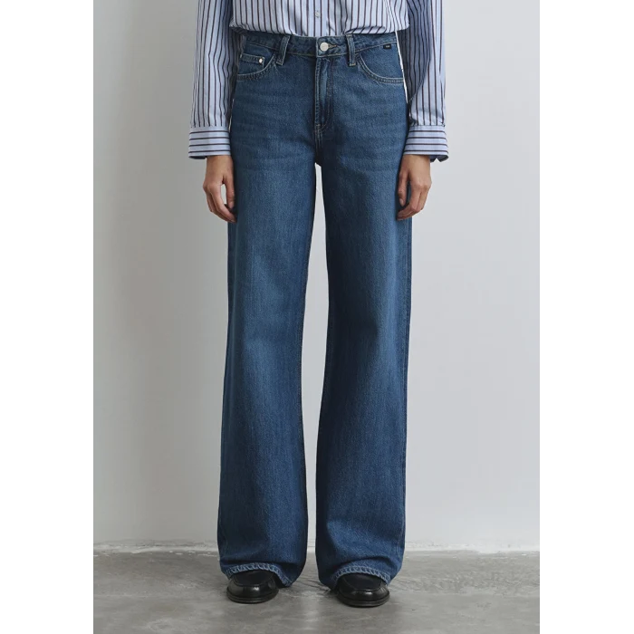 Mavi 1010152-90516 Malibu Icon Puslu Koyu Mavi Jean Pantolon