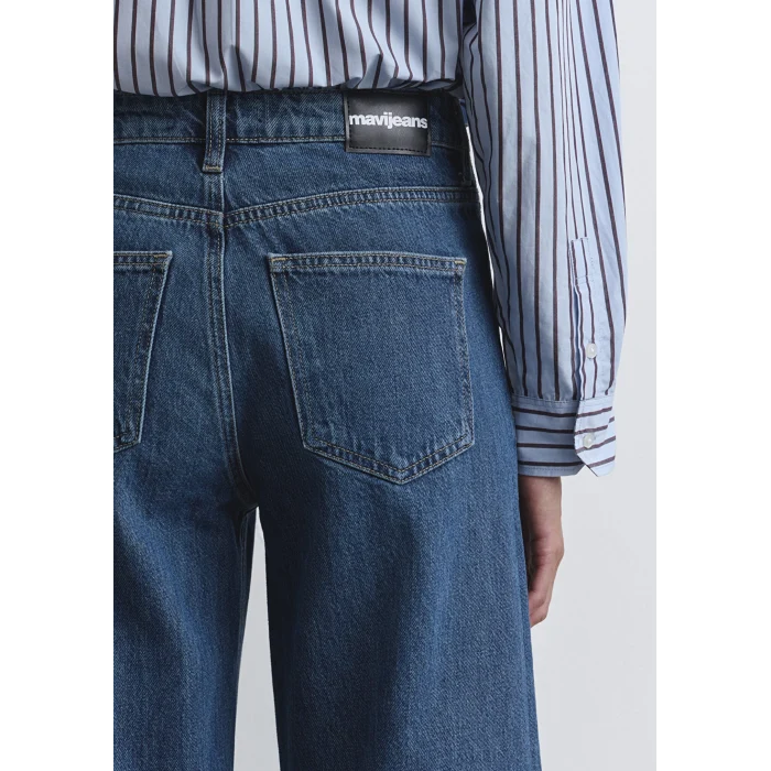 Mavi 1010152-90516 Malibu Icon Puslu Koyu Mavi Jean Pantolon