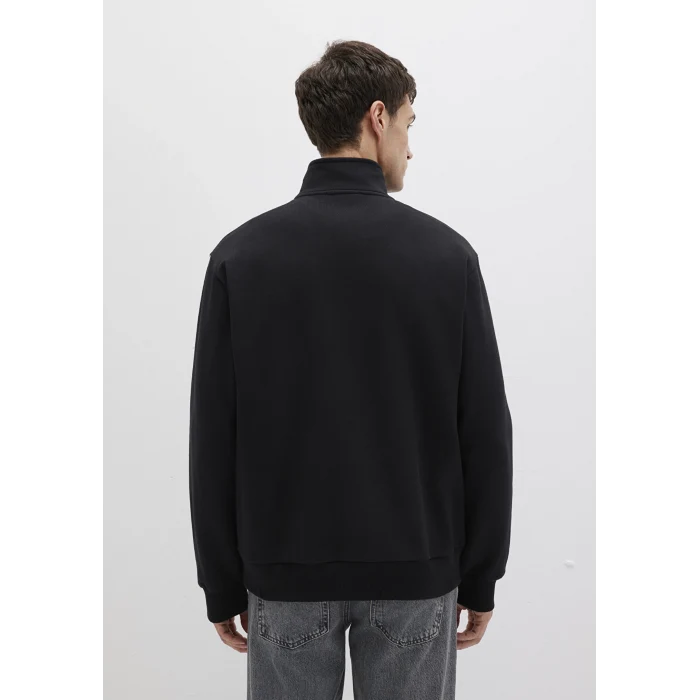 Mavi 0S10419-900 Yarı Fermuarlı siyah Basic Sweatshirt