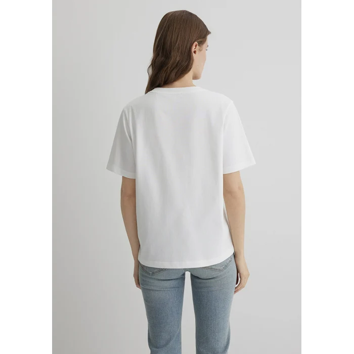 Mavi 1613147-70057 Mavi Baskılı Ekru Tişört