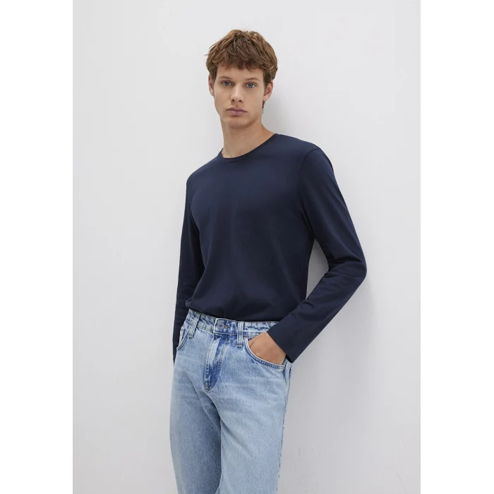 Mavi 062477-27308 Uzun Kollu Lacivert Basic Tişört