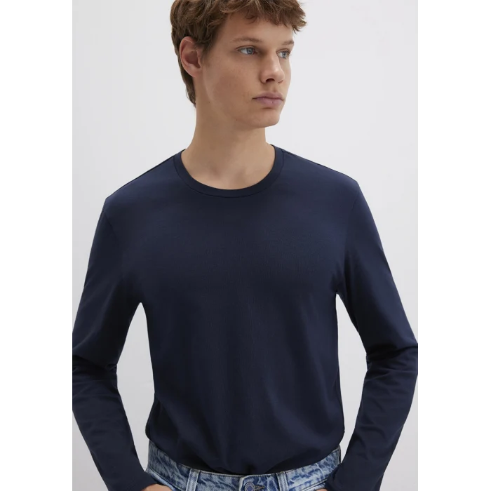 Mavi 062477-27308 Uzun Kollu Lacivert Basic Tişört