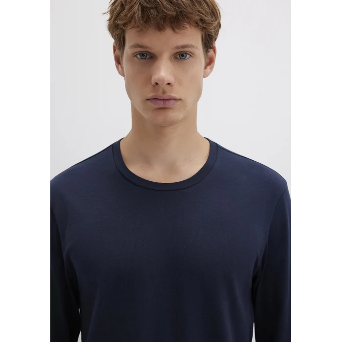 Mavi 062477-27308 Uzun Kollu Lacivert Basic Tişört