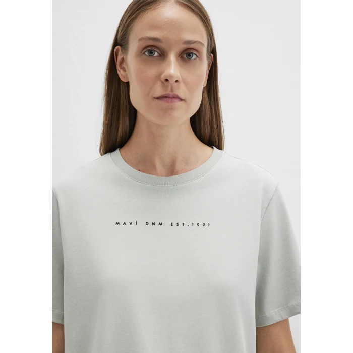 Mavi 1613147-70148 Mavi Baskılı Yeşil Tişört