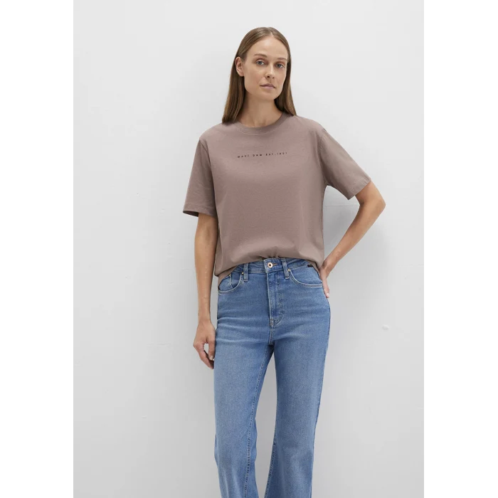 Mavi 1613147-70383 Mavi Baskılı Kahverengi Tişört