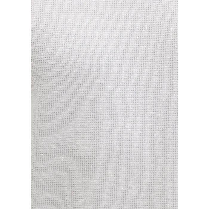 Mavi 0610106-70054 Uzun Kollu Dokulu Beyaz Basic Tişört