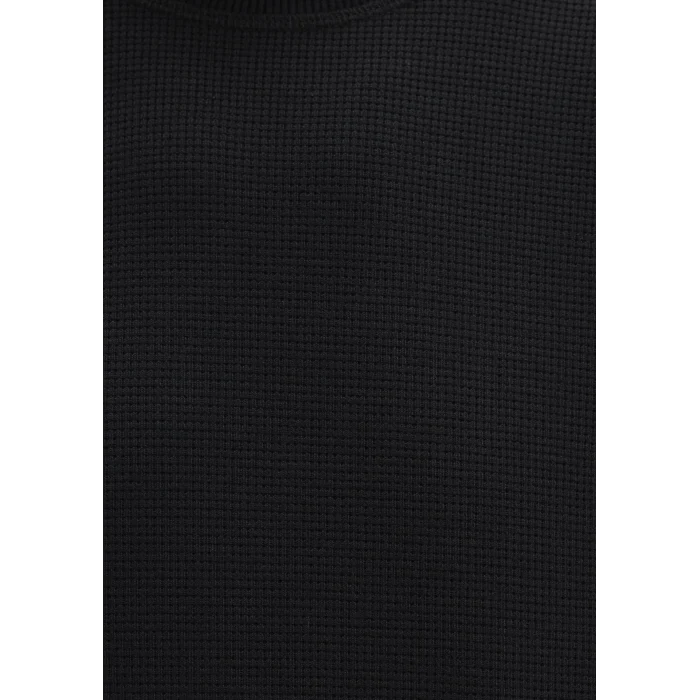 Mavi 0610106-900 Uzun Kollu Dokulu Siyah Basic Tişört