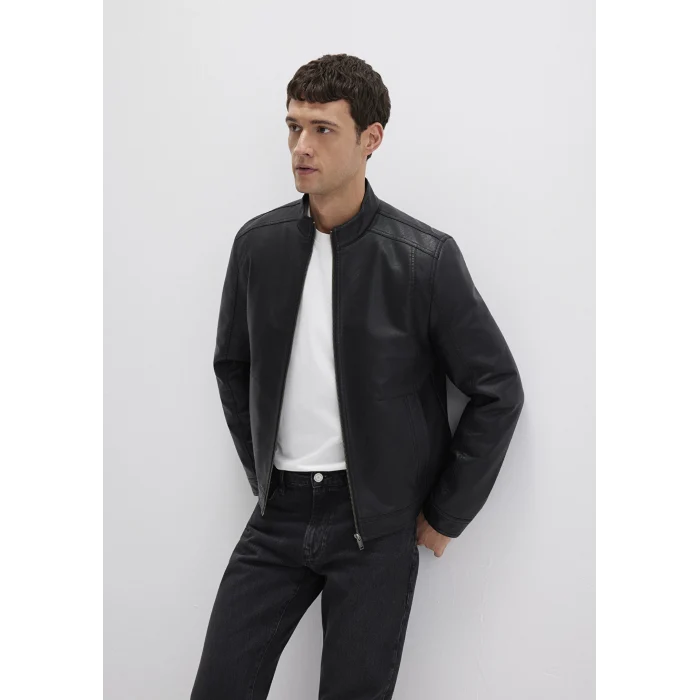 Mavi 0110548-71379 Siyah Suni Deri Ceket