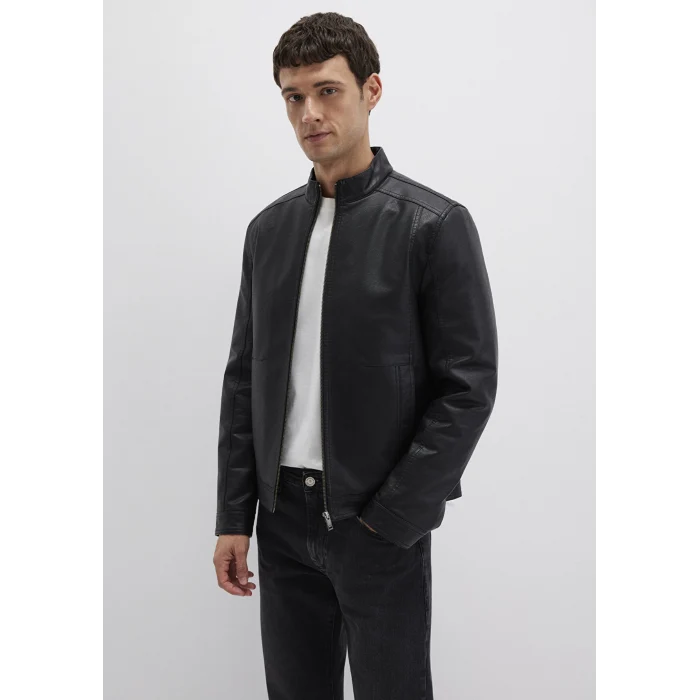 Mavi 0110548-71379 Siyah Suni Deri Ceket