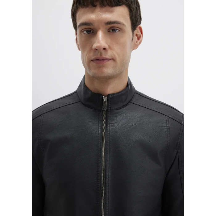 Mavi 0110548-71379 Siyah Suni Deri Ceket