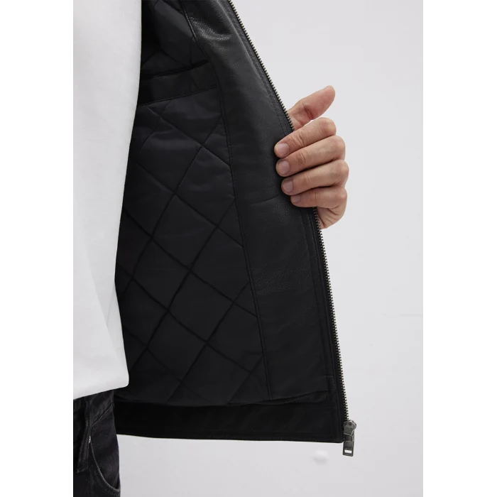 Mavi 0110548-71379 Siyah Suni Deri Ceket