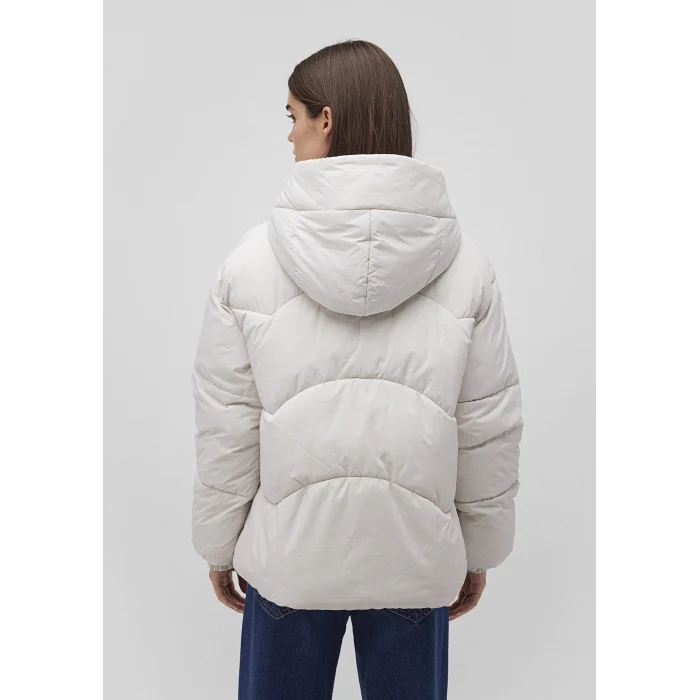 Mavi 1110199-83746 Kapüşonlu Beyaz Şişme Mont