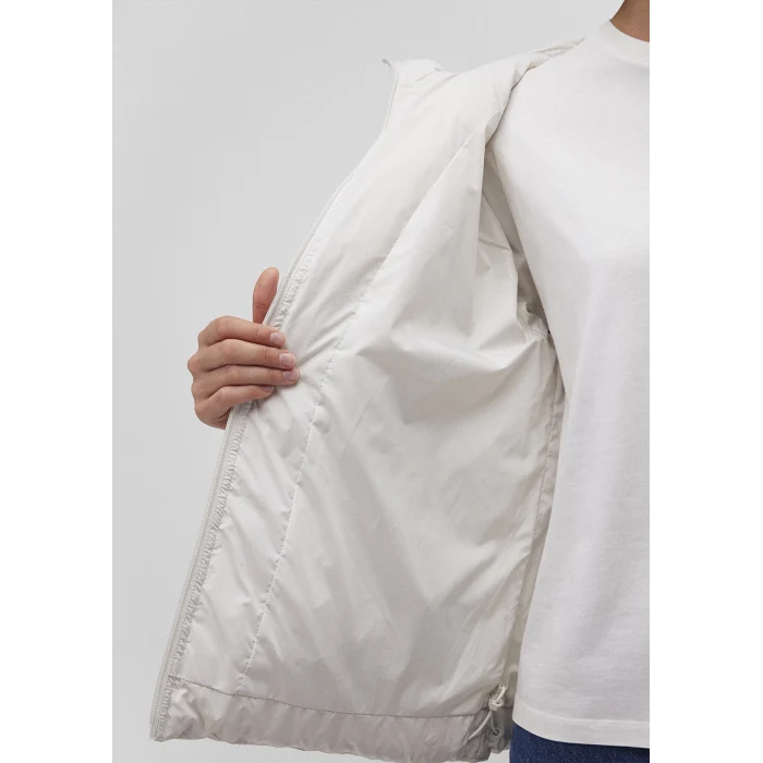 Mavi 1110199-83746 Kapüşonlu Beyaz Şişme Mont