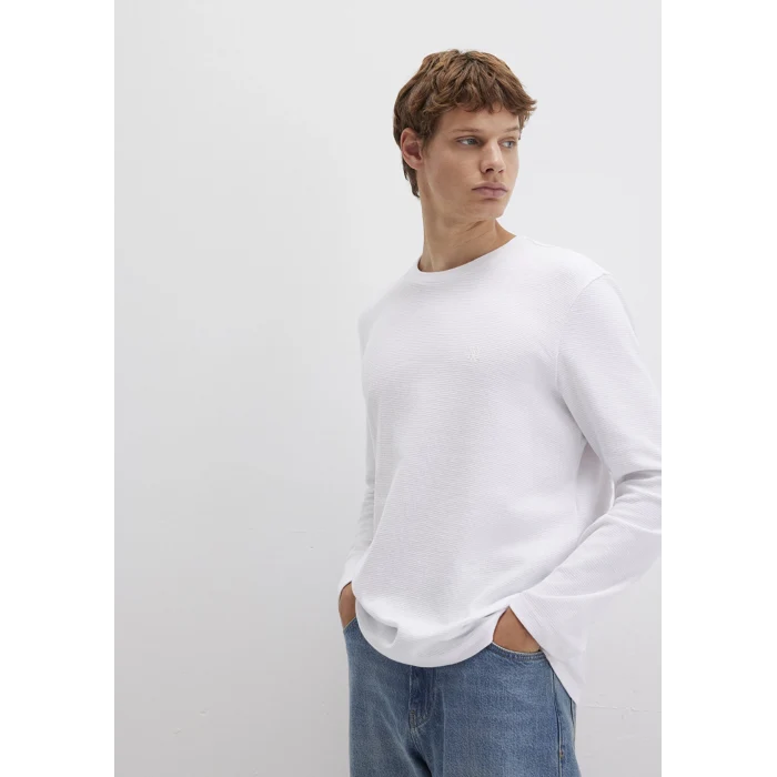 Mavi 065755-620 Uzun Kollu Beyaz Basic Tişört