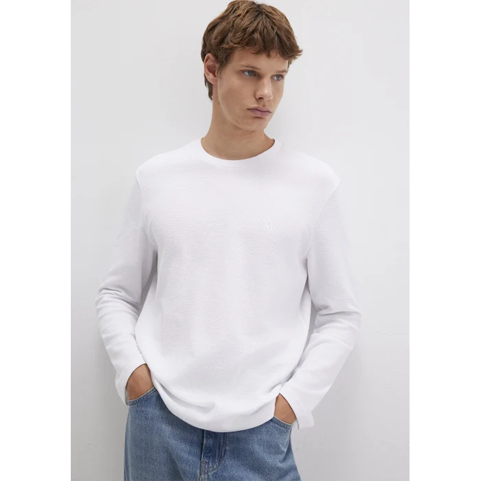 Mavi 065755-620 Uzun Kollu Beyaz Basic Tişört