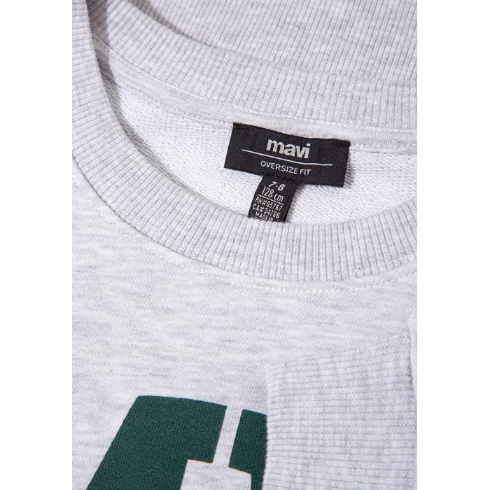 Mavi 6S10054-88467 MV Baskılı Gri Sweatshirt