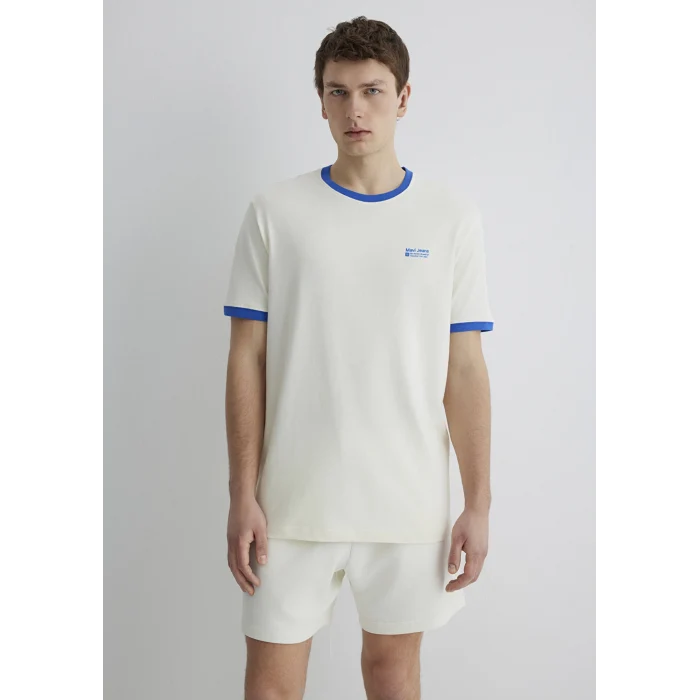 Mavi 0612601-86420 Baskılı Ekru Tişört