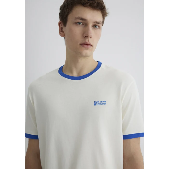 Mavi 0612601-86420 Baskılı Ekru Tişört