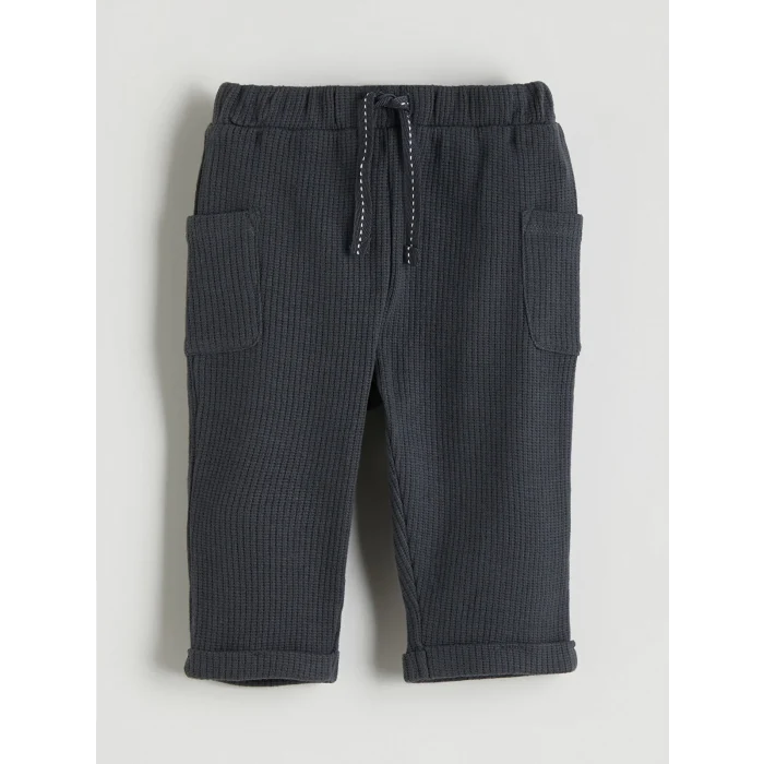 LCW baby Ekru Nakışlı Erkek Bebek Sweatshirt ve Pantolon 2li