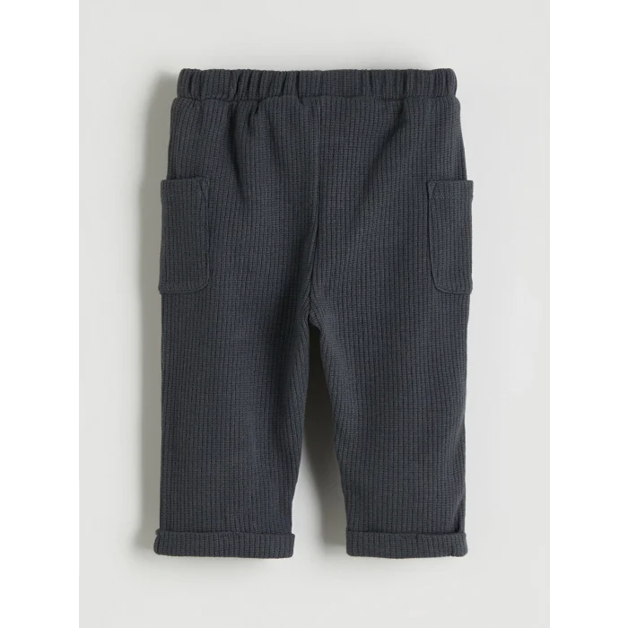 LCW baby Ekru Nakışlı Erkek Bebek Sweatshirt ve Pantolon 2li