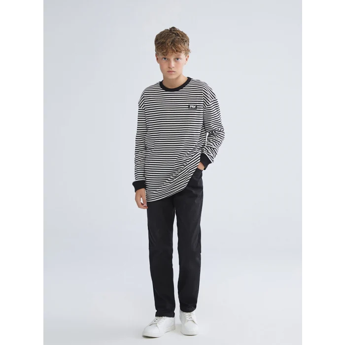 LCW Kids Siyah Slim Fit Erkek Çocuk Jean Pantolon